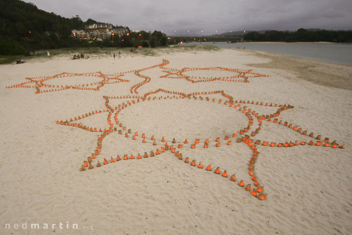 Cooper's Candle Installation, Currumbin Bay