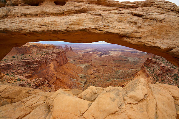 Canyons through an archway