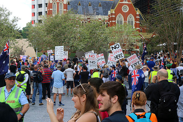 Reclaim Australia protest
