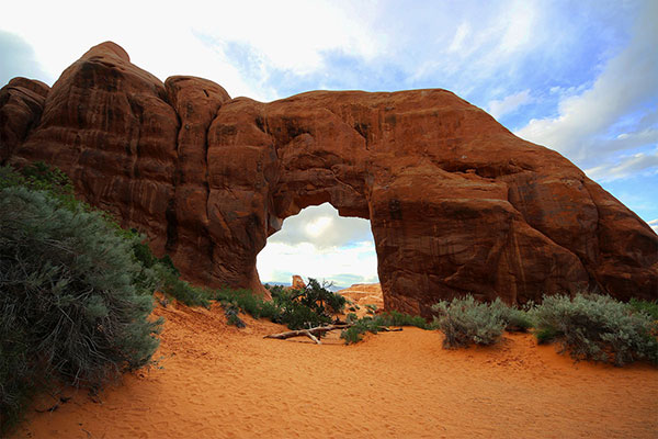 A large, solid looking arch