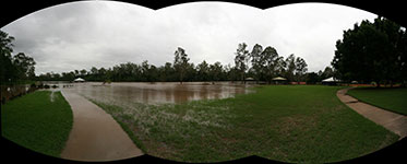 Flooding of the Brisbane River at College’s Crossing