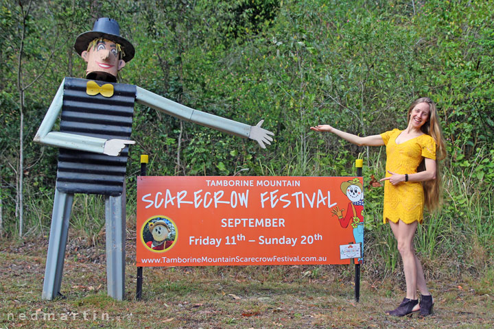 Bronwen at the Tamborine Mountain Scarecrow Festival