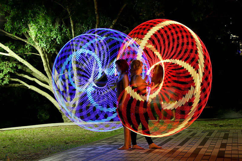 Two person hooping