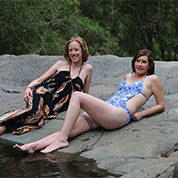 Bronwen & Shandina at Cedar Creek Falls