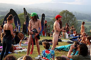 Naked Mario men, The Amazing Woodford Folk Festival
