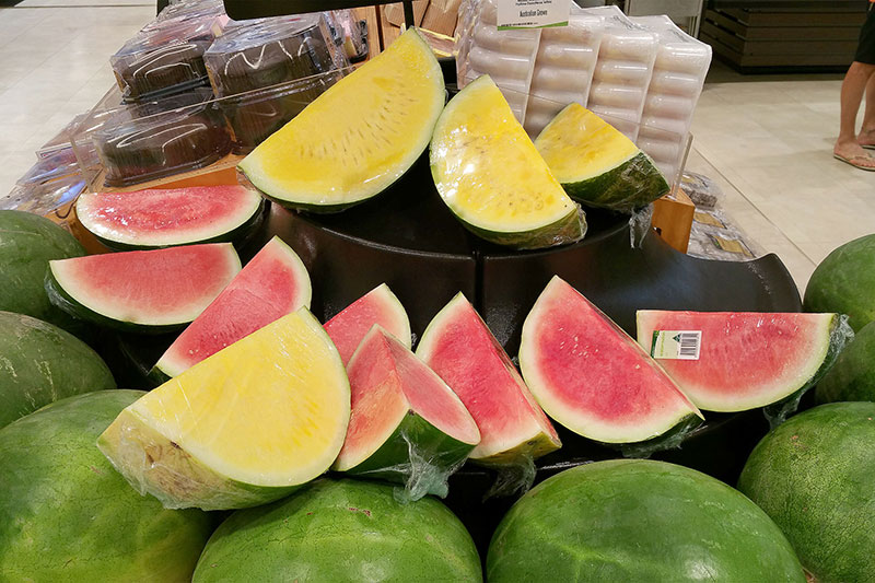 Who knew there were yellow watermelons?