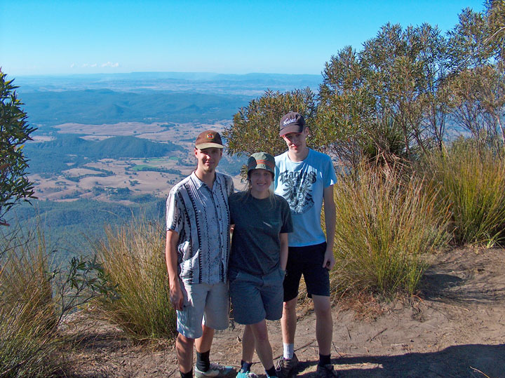 Ned, Bronwen & Clint on Mt Barney