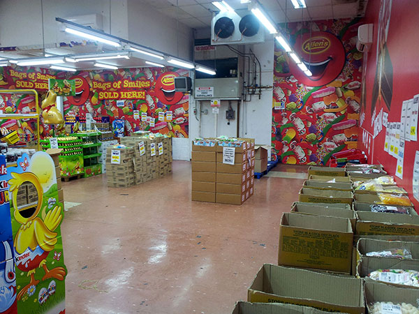 Tom’s Confectionery Warehouse is nearly empty