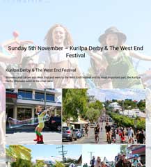 Bronwen & I went to the Kurilpa Derby & West End Festival.