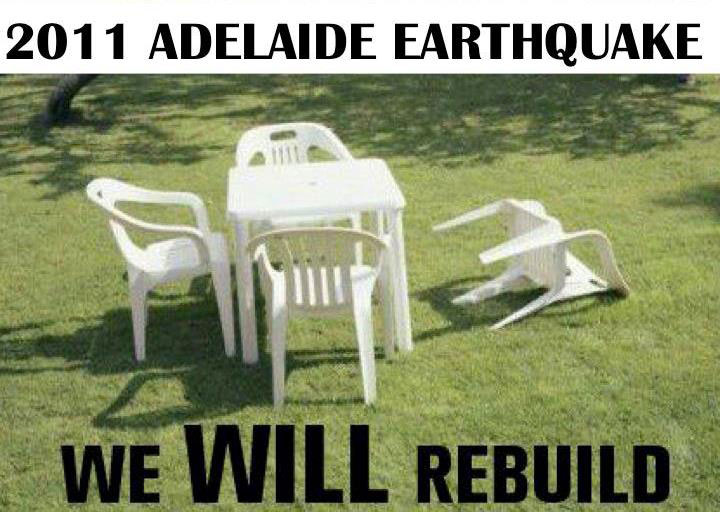 2011 Adelaide Earthquake: We will rebuild.