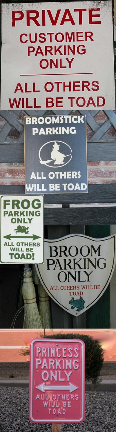 Private customer parking only. All others will be toad.