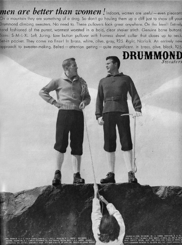 Drummond Sweaters: Men are better than women!