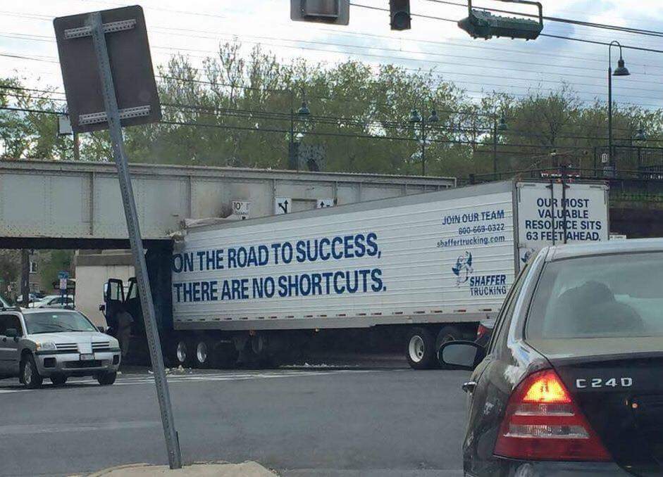 On the road to success, there are no shortcuts
