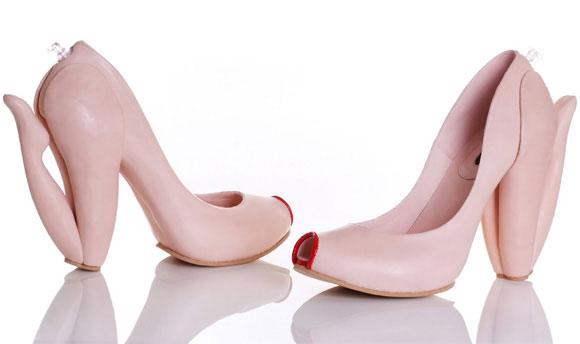 Shoes in the shape of naked women