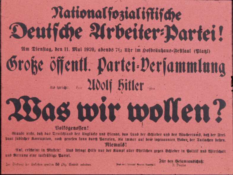 1920 Nazi Poster