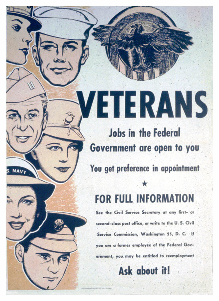 Faces of male and female veterans are displayed adjacent to text