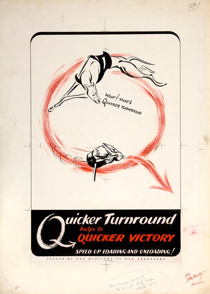 INF3 152 Quicker turnround helps to quicker victory (Greyhound racing theme)