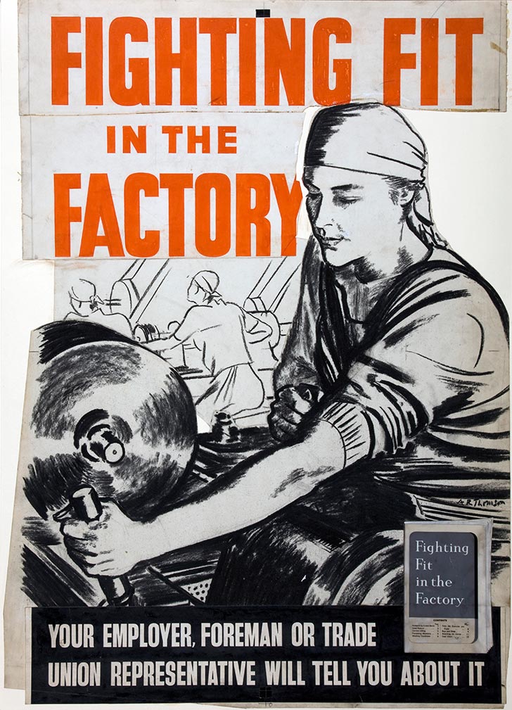 INF3 160 Fighting Fit in the Factory Artist A R Thomson