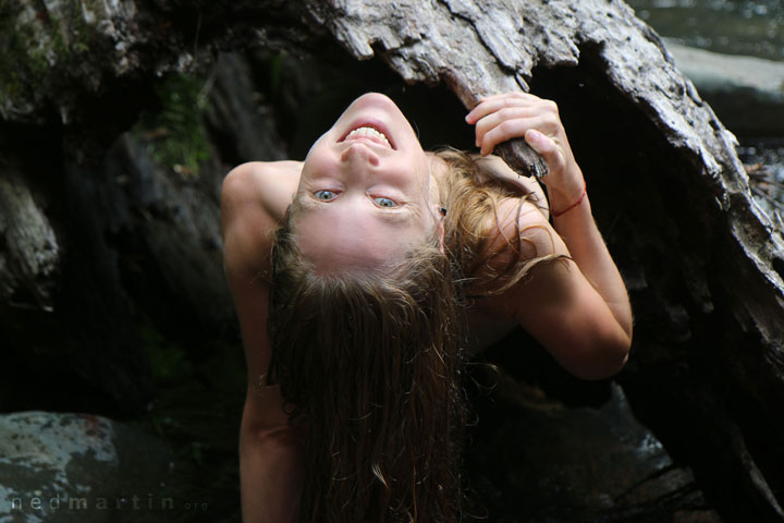 Bronwen at Cougal Cascade, Currumbin Creek