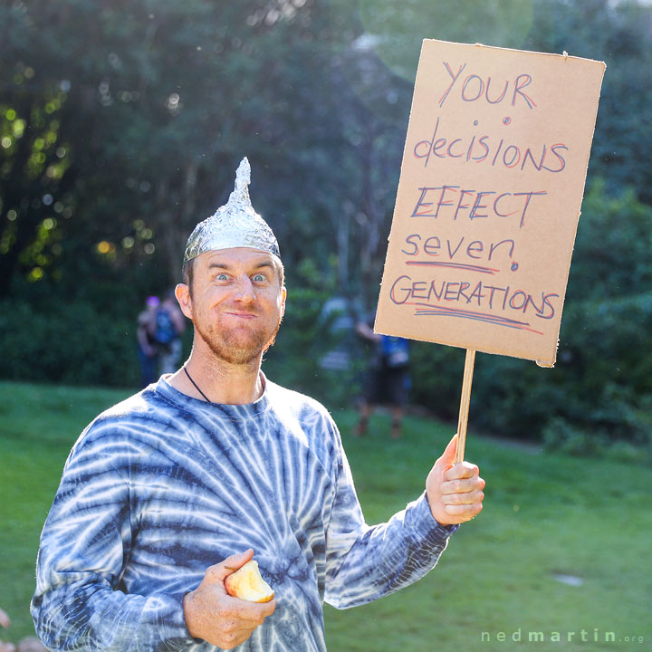 Freedom Rally, Brisbane Botanic Gardens