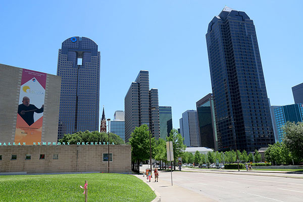 A part of the Dallas skyline