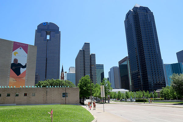 A part of the Dallas skyline