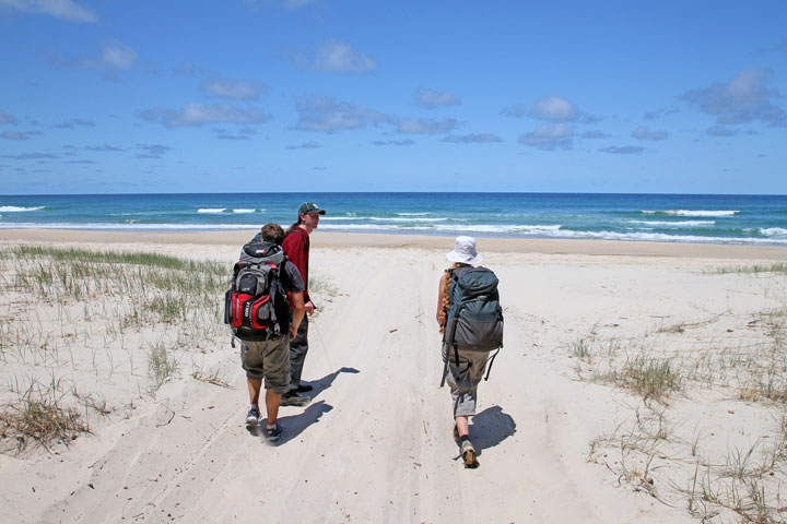 Chris, Maz, Bronwen, Moreton Island