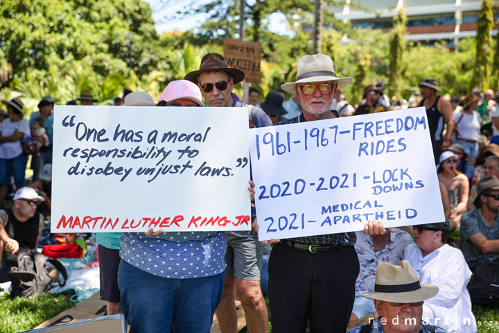 Freedom Rally, Brisbane Botanic Gardens