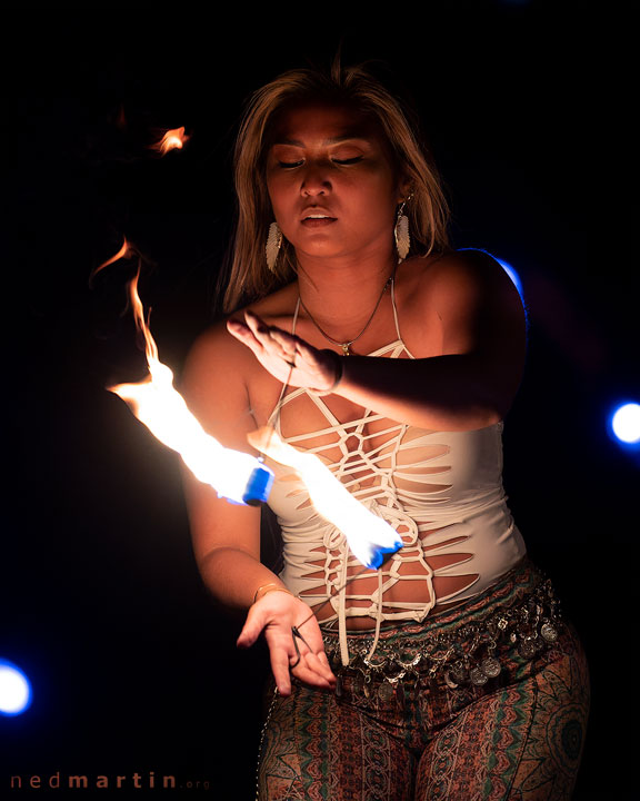 Emmanuellé Gomez, West End Fire Festival, Brisbane