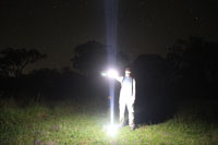 Maz and one of Ned’s torches, Pittsworth