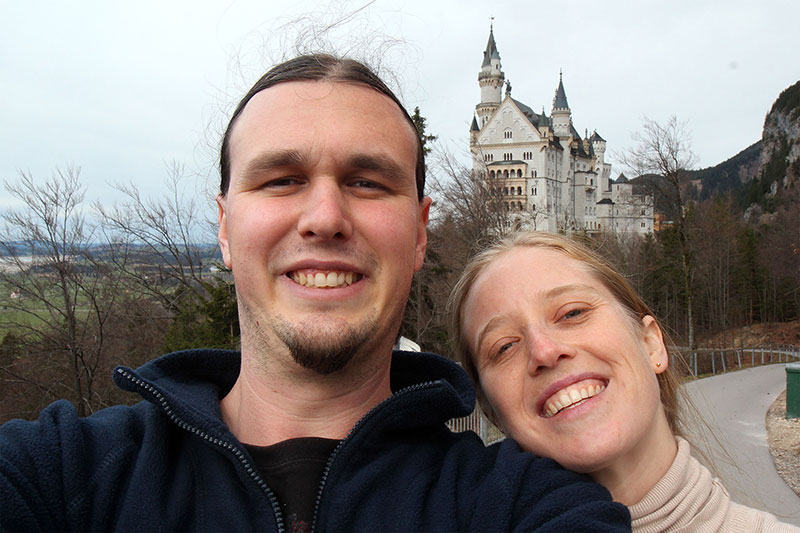 Ned & Bronwen, Neuschwanstein, The Disney Castle, Germany