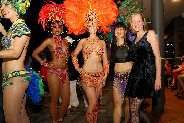 Bronwen with some of the dancers from Rio Rhythmics