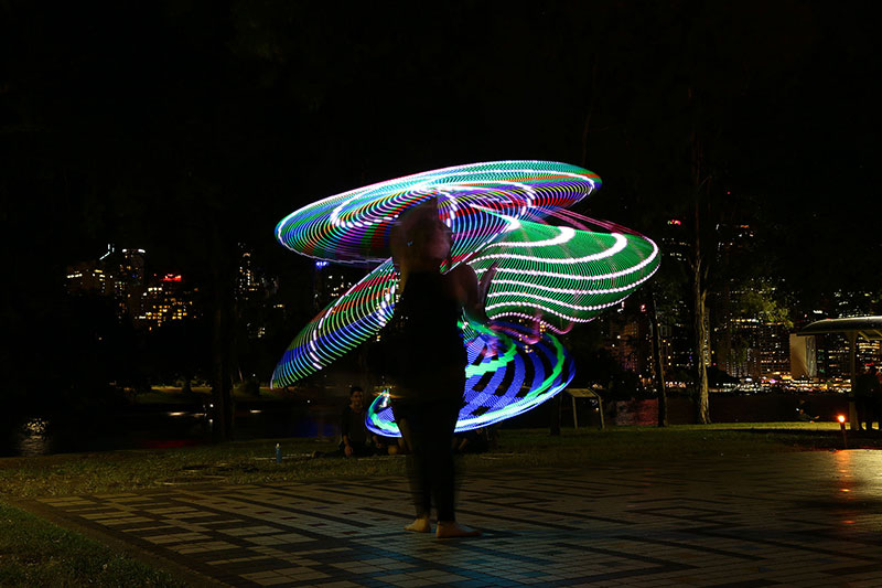 Rainbow hooping