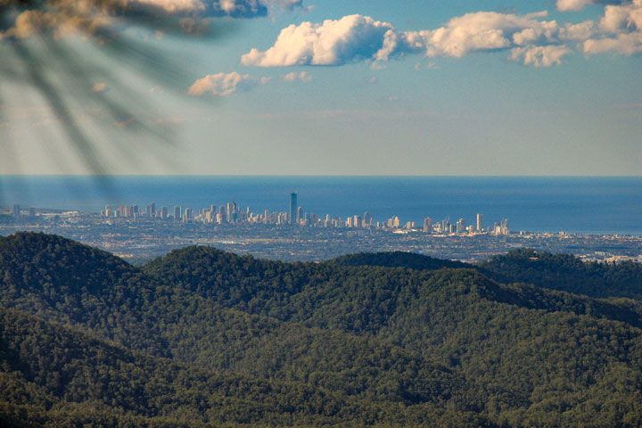 The Gold Coast from Mt Cougal