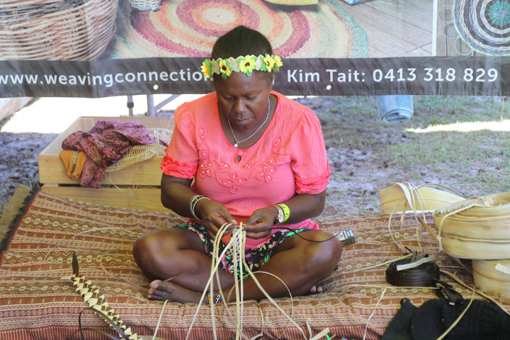 Weaving Connections with Kim Tait, Island Vibe Festival 2019, Stradbroke Island