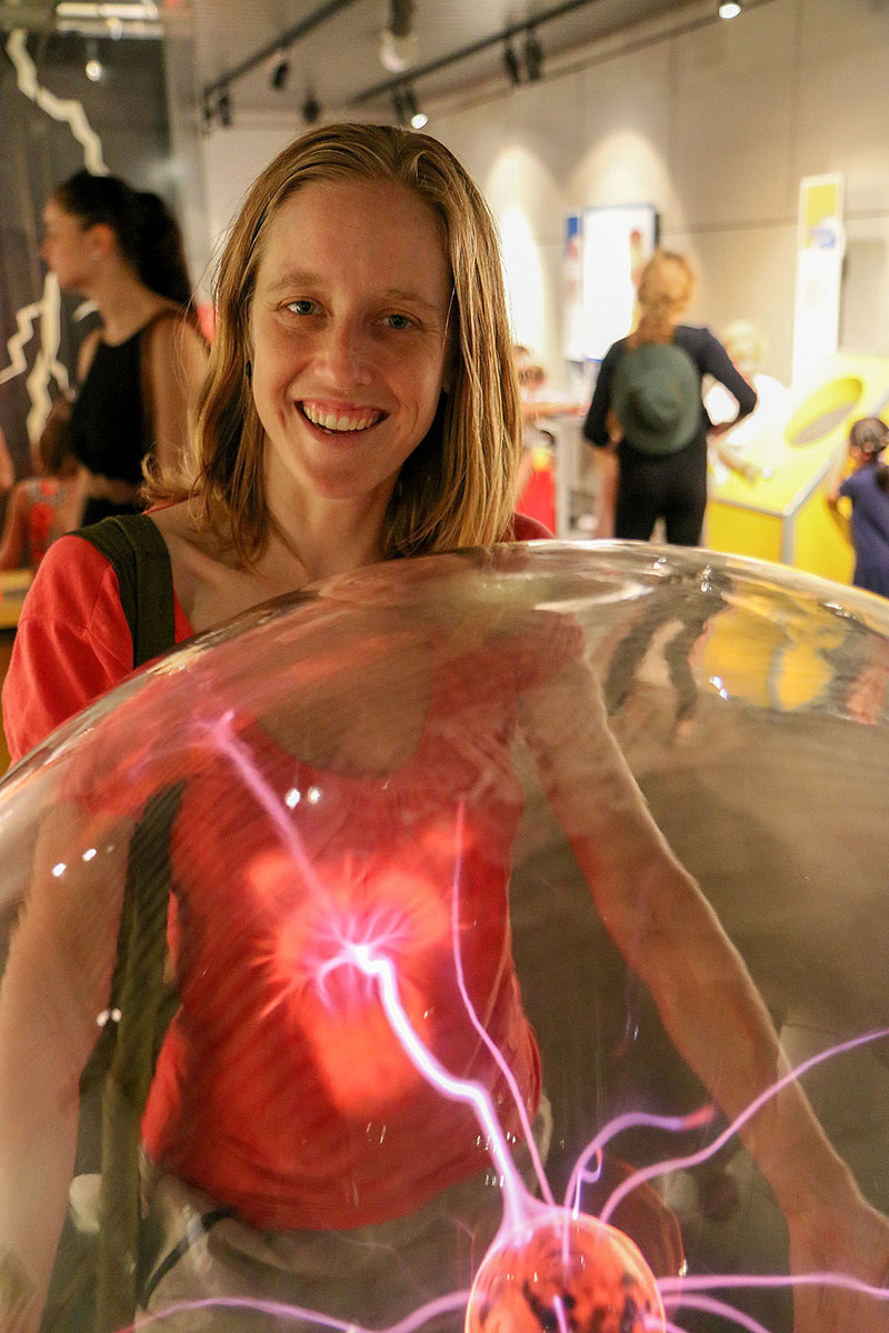 Bronwen at the Science Centre