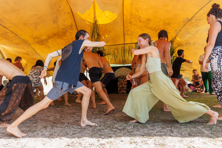 Capoeira with Flo, Micro Island Vibe Festival, Stradbroke Island