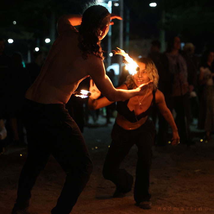 Leela, Fire Twirling at Burleigh Bongos