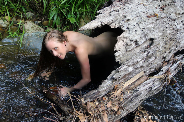 Bronwen at Cougal Cascade, Currumbin Creek