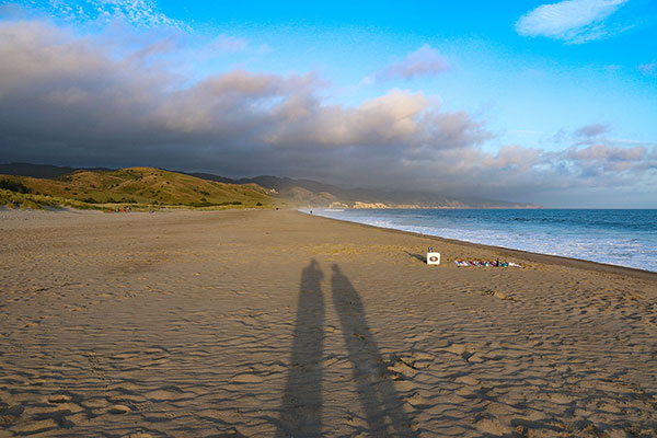 The beach at Point Reyes