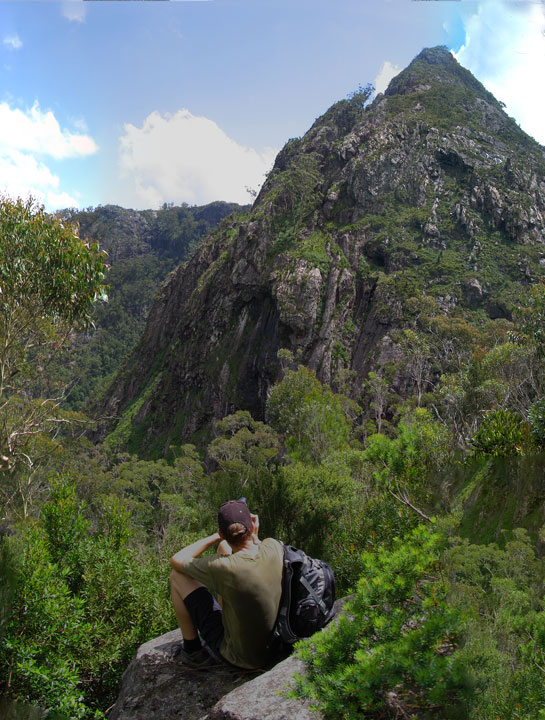 Bushwalk up Mt Barney  via South (Peasant's) Ridge