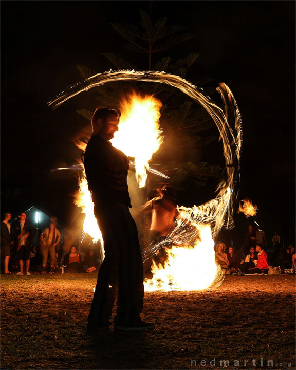 Burleigh Bongos and Fire-twirling