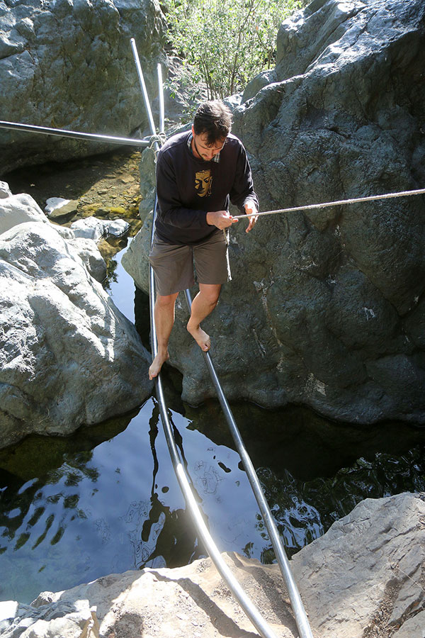 Ned cleverly does not fall off at Salmon Creek