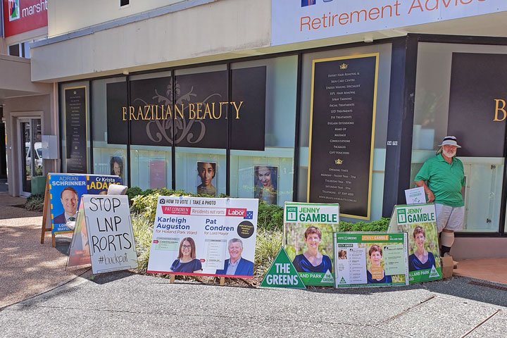 Pre-polling booth at Mt Gravatt