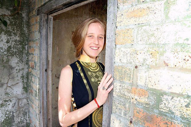 Bronwen posing at The Powerhouse