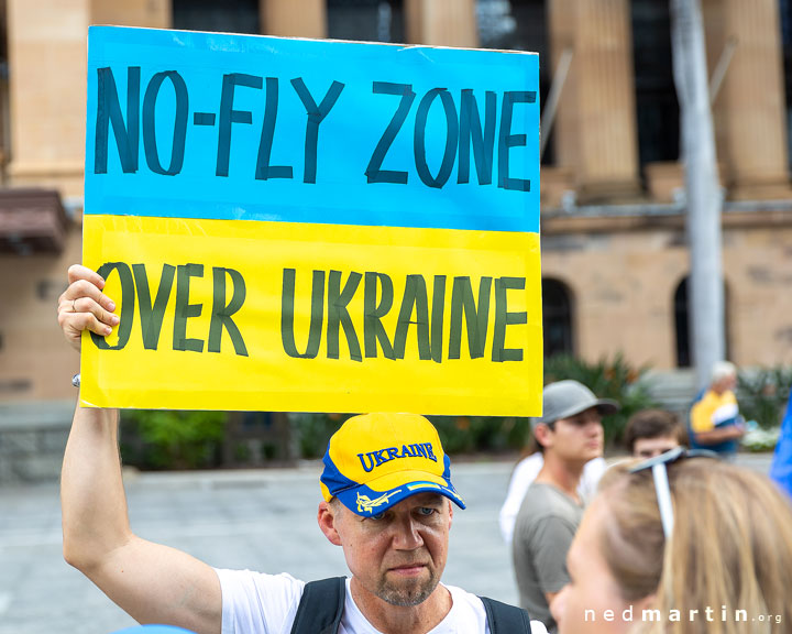 Stand With Ukraine Protest, King George Square, Brisbane