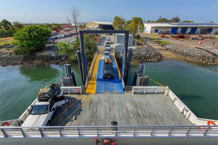 On the way to Moreton Island