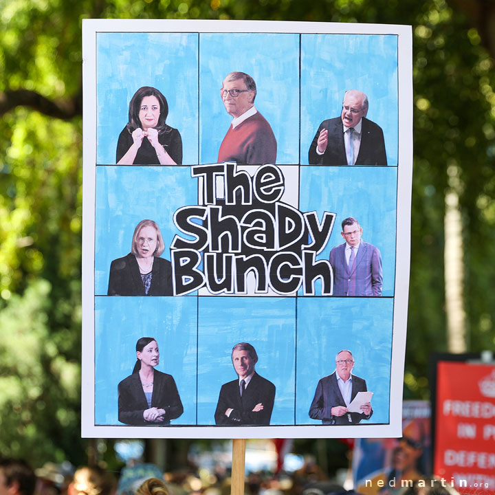 Freedom Rally, Brisbane Botanic Gardens