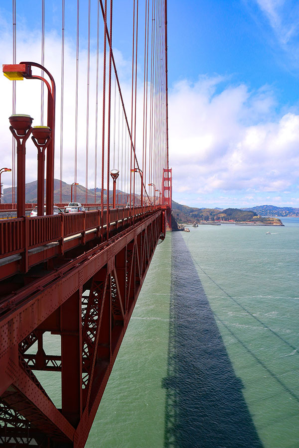 The Golden Gate Bridge is quite large