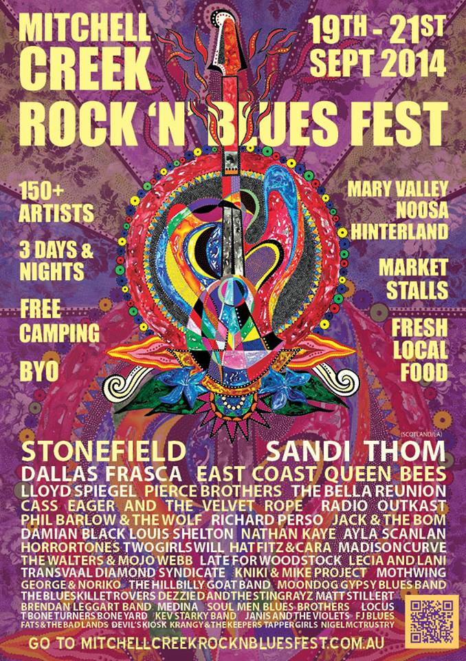 The Mitchell Creek Rock ‘n’ Blues Festival poster